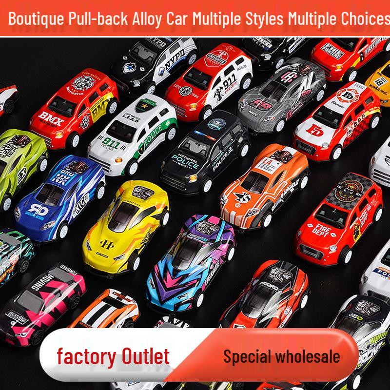 Alloy Pull-Back Toy Car Model - 6.8 Cm Tin Car for Kids