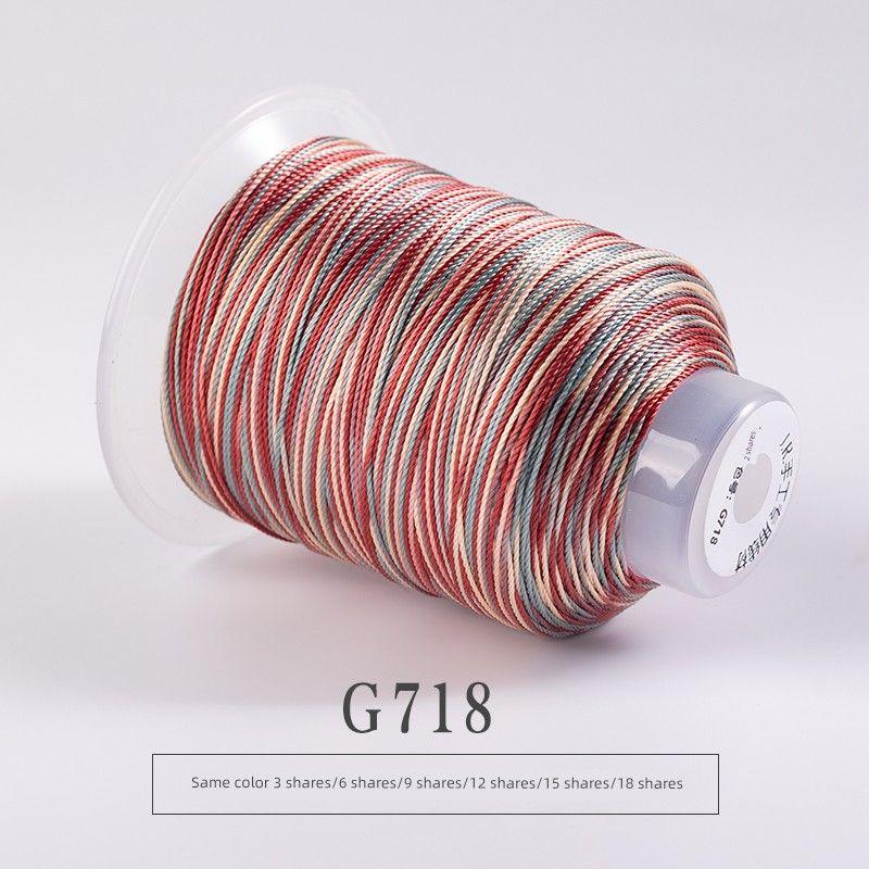 

15 нитей секционно окрашенный градиент национальный цвет DIY ручной работы материал плетеная веревка браслет чешуя дракона ручной ремешок Майлз персиковый цвет 15 strands dyed-G718