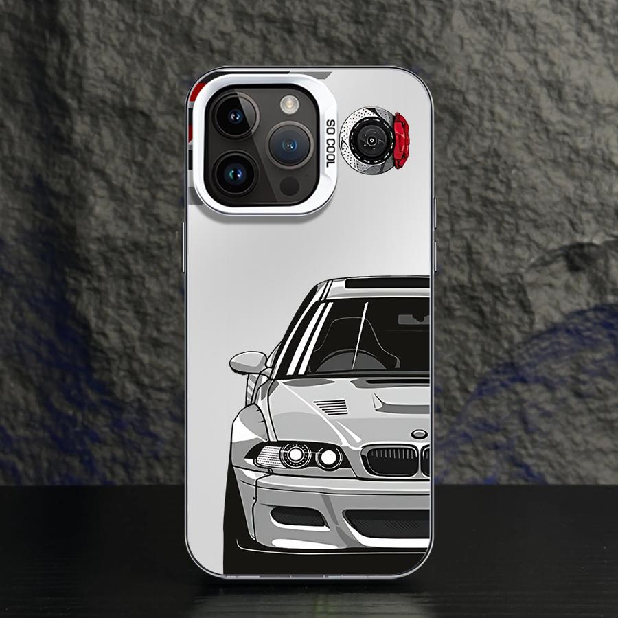 Phone Case for iPhone 11 12 13 Pro Max 17 Air 14 15 16 Plus 16e Soft Shell JDM Sprot Car