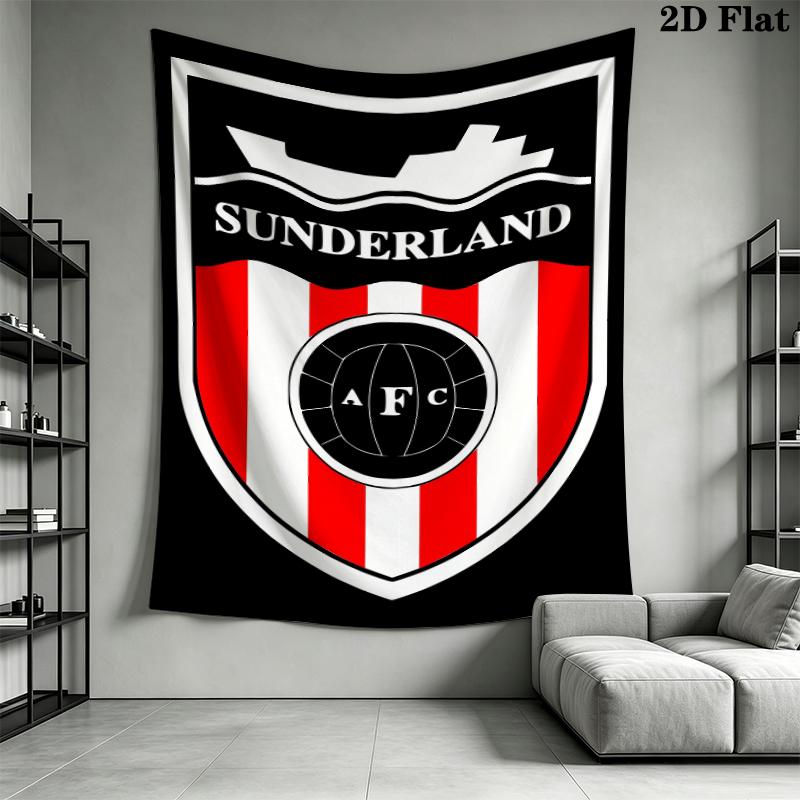 Sunderland Wall Tapestry Aesthetic Wall Hanging Printed Fabric Blanket Decorative Tapestries for Bedroom Living Room Home Decor