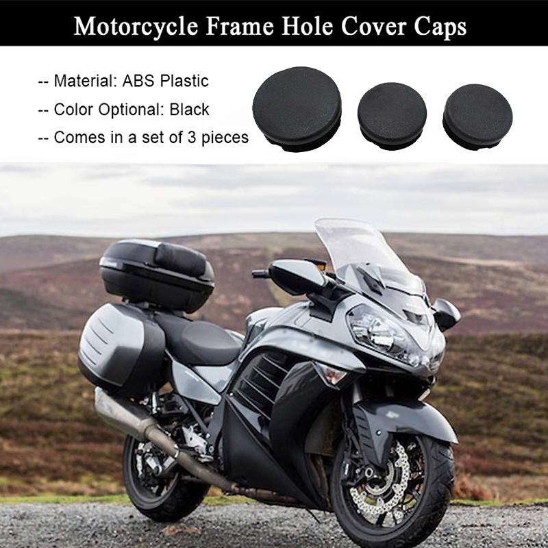 GTR1400 Motorcycle Frame Hole Cover Caps Plug Decorative Frame Cap Set Fit For Kawasaki GTR 1400 2007-2019 2015 2016 2017 2018
