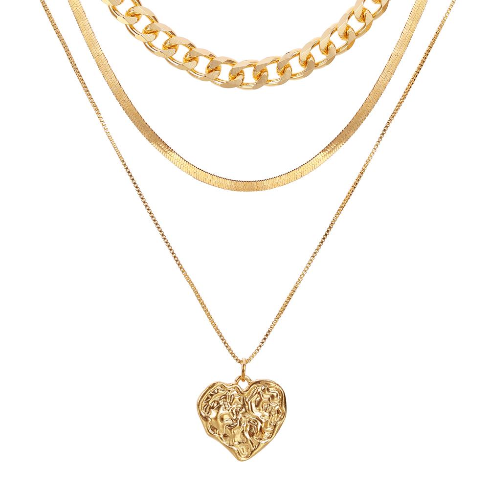 

Ожерелье в стиле бохо, ювелирные изделия, ожерелье из 3 предметов, модное 2022, новое женское ожерелье, винтажная золотая цепочка, модное ожерелье с подвеской золотой