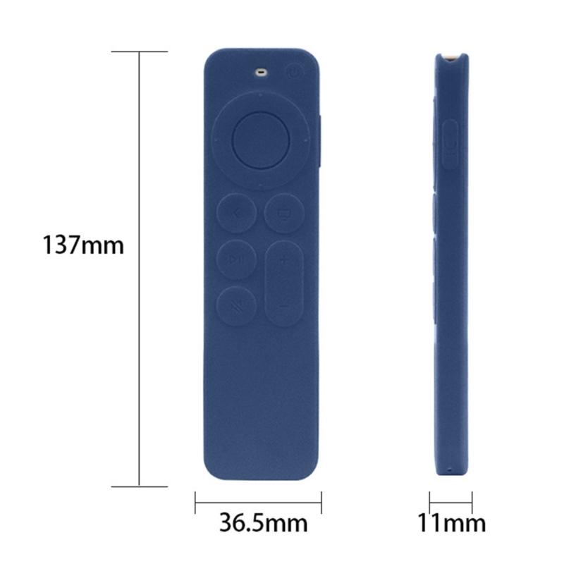 Protective Silicone Cover for Apple TV 4K 6Th 2021 Smart TV Remote Control Shockproof Skin-Friendly Silica-gal Case