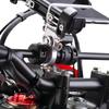 ZETA RACING Conversion Diameter Attaches to Handlebar Easy Mobile Device Mount Long Dirtfreak F5257 Adapter, (13mm 22mm), Brace, Installation,