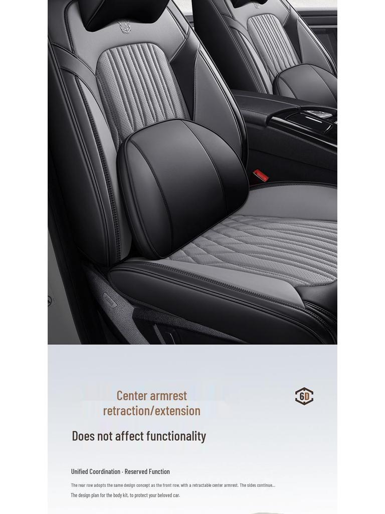 2025 Nappa Leather Universal Car Seat Cushion - All-Season, Full Surround, Thickened