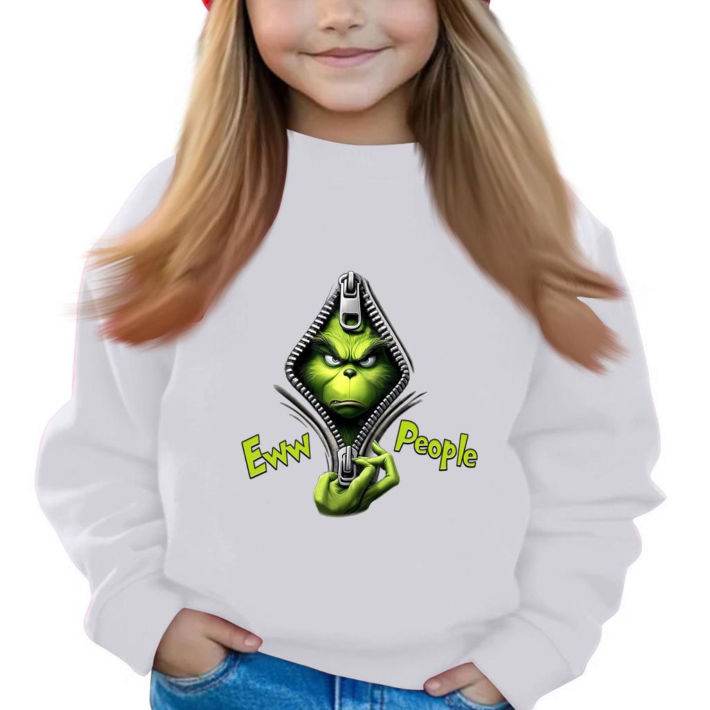 Weihnachtstag Mädchen Rundhals-Pullover für Kinder Bedruckte Baby-Tops