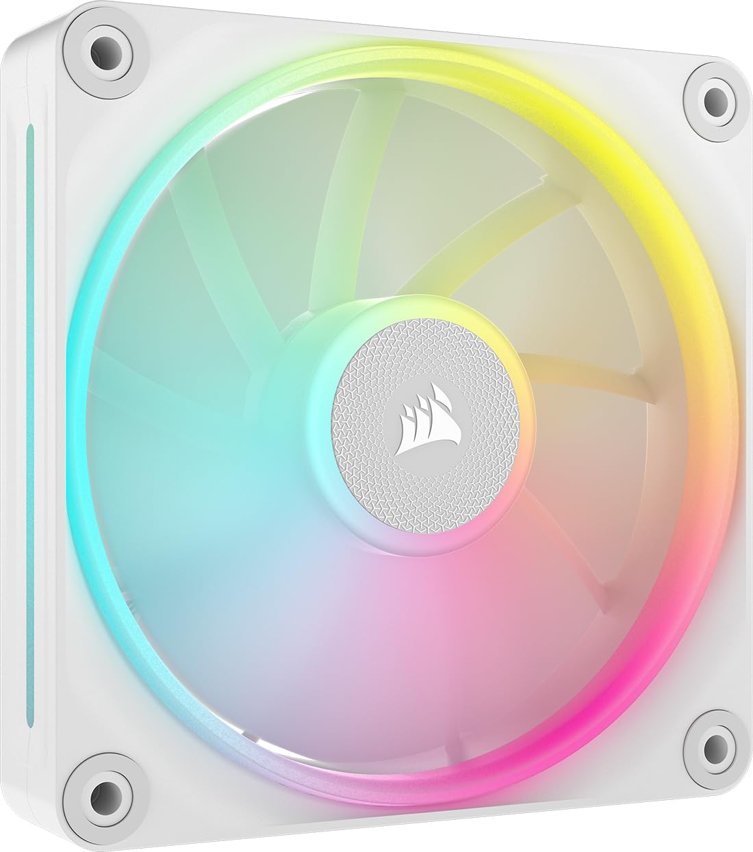 

CORSAIR iCUE LINK LX120 RGB Expansion Kit 120mm PWM PC Case Fan Dual Light Loop Single Pack White CO-9051029-WW білий
