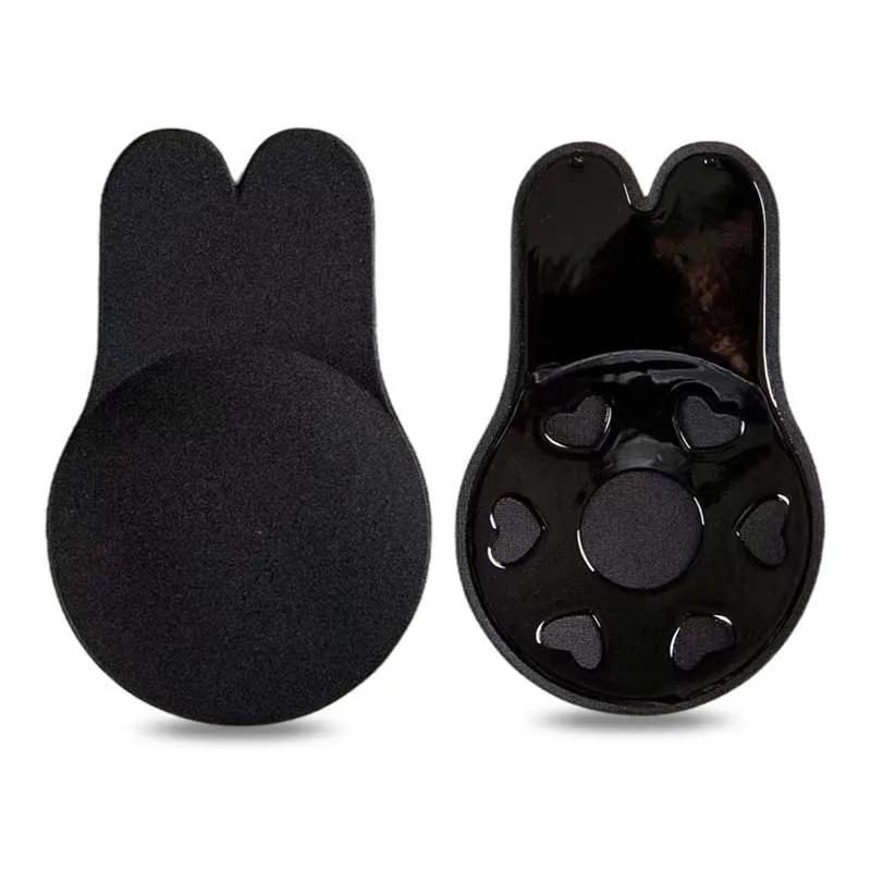 Reggiseni Push Up da Donna Silicone bio-pasta Reggiseno Adesivo Reggiseno Senza Spalline Copricapezzoli Riutilizzabile Pastiglie Adesive per Sollevamento del Seno Copricapezzoli a Forma di Coniglio