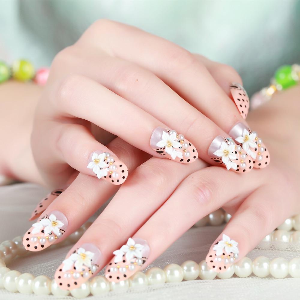 

Свадебный нейл-арт, носимые съемные накладные ногти