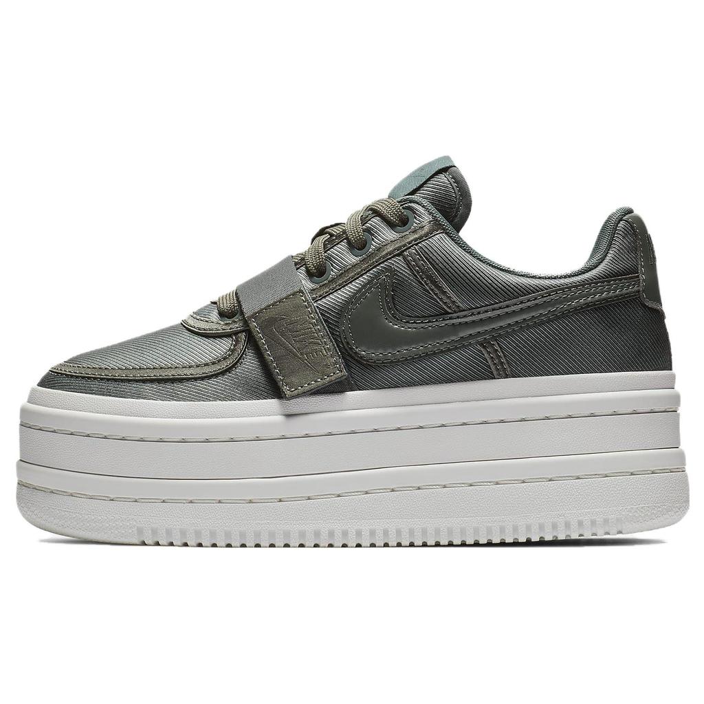 New Nike Vandal 2K Anti Slip And Wear Resistant Height Increasing Low Top Skateboard Shoes Women's Silver Green AO2868-300