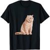 Sitting Cat British Shorthair T-Shirt Sweatshirt Hoodie Tank Top V-Neck for Men Women Kids