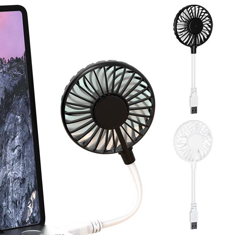 Portable USB Small Fan Creative Office Summer Cooling Fan  Adjustable Mini Fan Brushless Mute Fan Laptop for Home Dorm Outdoor Notebook Computer