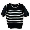 Summer Simple Fashion Round Neck Chiffon Splicing Fake Two Pieces Short-sleeved Tops Female Casual Essential Comfort Style Slim Fit Pullovers Tees