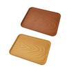 Yangge PP Plastic Imitation Oak Grain Rectangular Serving Tray