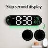 Large LED Wall Clock with Remote Control and Count Down Function 2 Alarms Temperature for Students and Professional