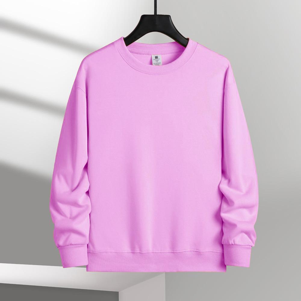 Sudadera informal de cuello redondo de color sólido para hombre, suéter clásico, jersey de calle, manga larga, sudadera estándar de moda
