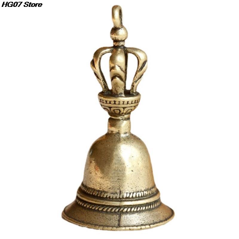 1PC Tibetan Bronze Bell Antique Bell Christmas Tree Pendant Brass Handicraft Magic Bell Wind Bell Shui Feng Bells For Decoration