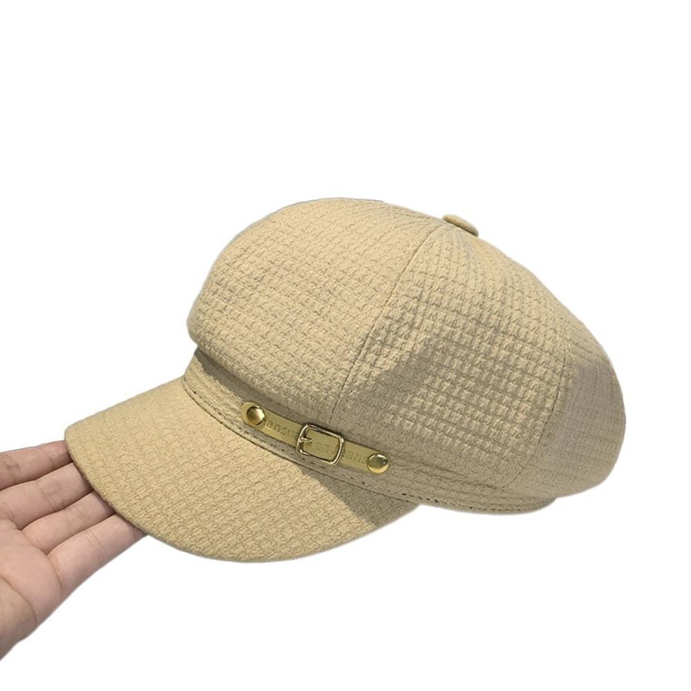 New Octagonal Newsboy Hat Retro Accessories Berets Caps Fashion Designer Buckets Hat Women