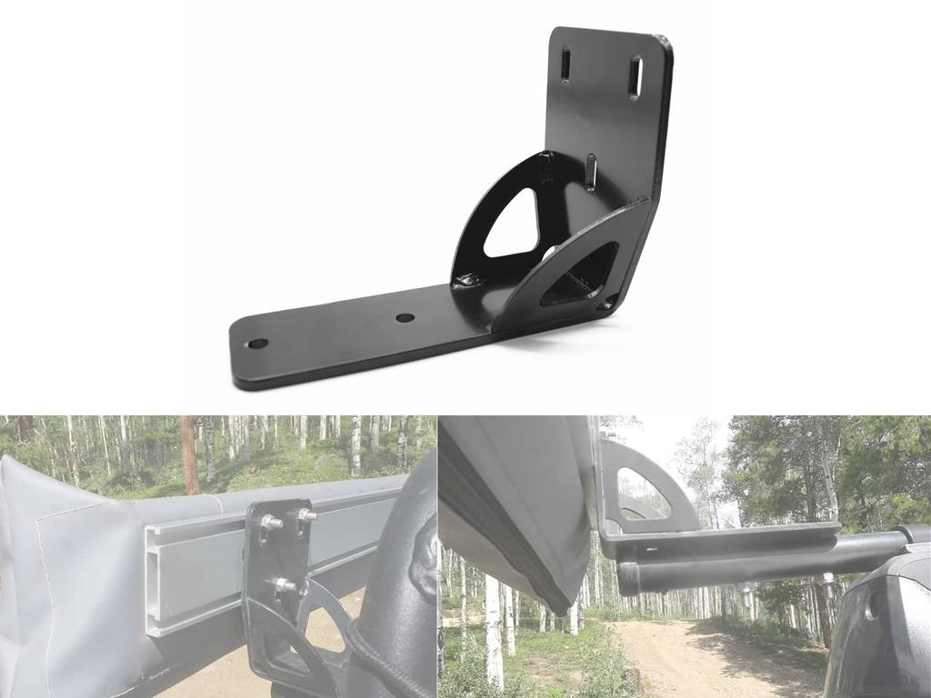 Awning Brackets 813402 50mm Wide 8mm with Drilled Holes Gusset Awning Brackets - Pair