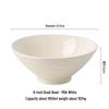 Cream Style Ceramic Noodle Ramen Bowl