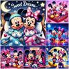 DIY Winnie The Pooh Stitch Mickey Minnie Mouse Diamond Painting Full Round Diamond Embroidery Mosaic Picture Kit Decoration