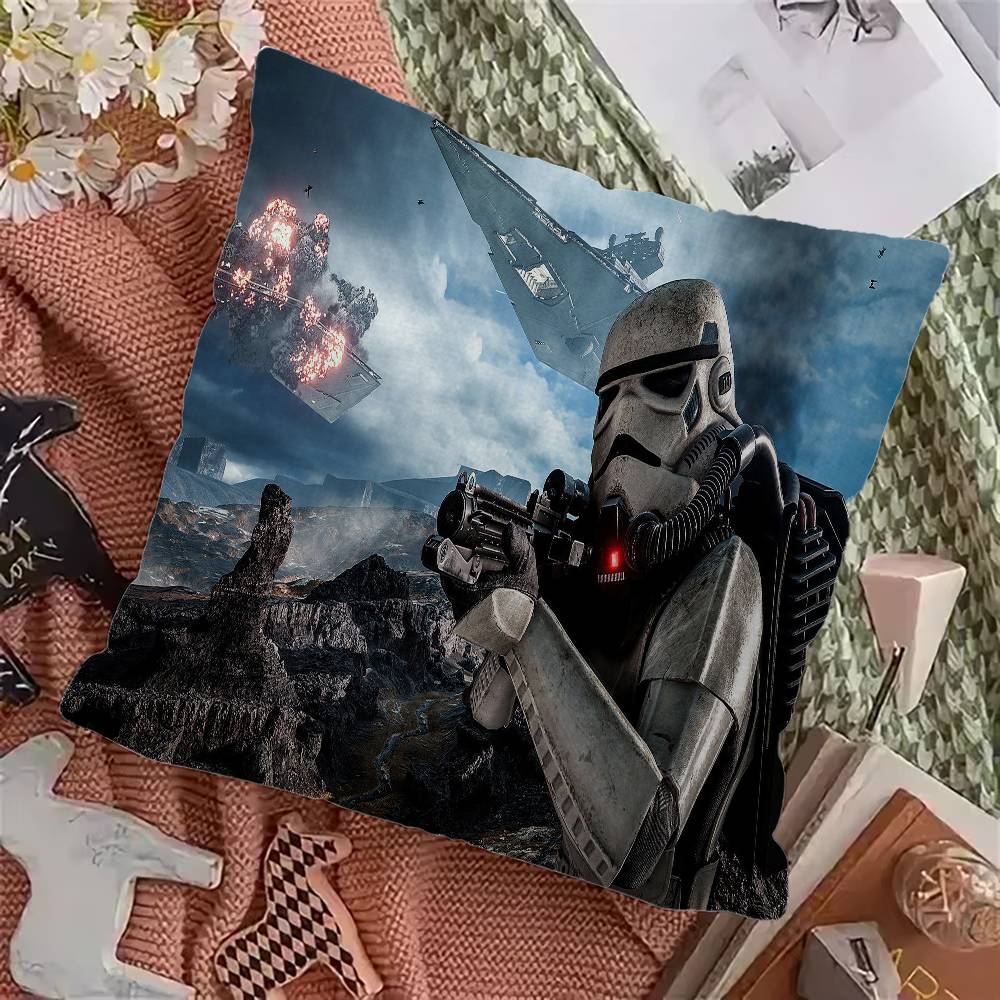 S-Stars S-Stormtrooper Cushion Cover Inches Farmhouse Decor Home Throw Pillow Covers for Couch Decorations