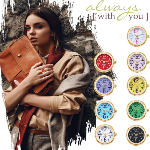 Women's Ring Watch, One Size Fits All, Waterproof, Analog Numeral Design, Cute, Simple, Gold, Fashion Accessory