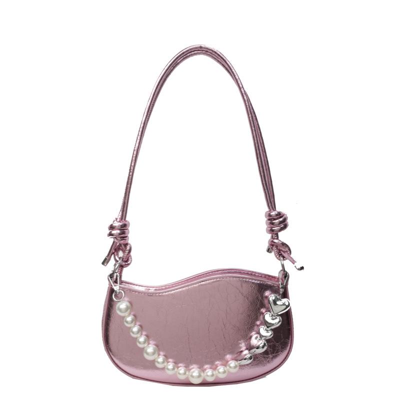 Simple Temperament Underarm Fashion Bag Women'S Commuter Small Square Bag High-End Casual Shoulder Bag