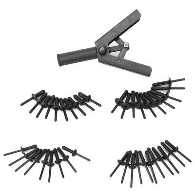 40Pcs Various Sizes Rivets  1Pcs Carbon Steel Ergonomic Design Poly Rivets