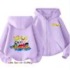 Simon Super Rabbit Boys Hoodie Zip Up Girls Fall Hooded Jacket Zip Autumn Pullover Casual Hoodie Size 100-160