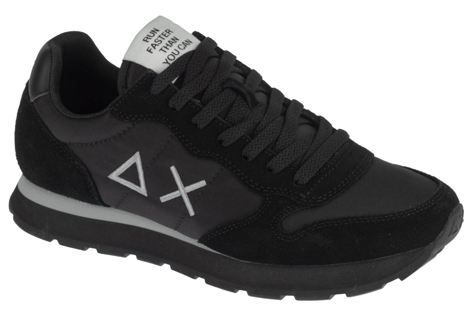 SUN68 Tom Solid - Heren Sneakers Schoenen Zwart Z36101-1199 , Maat: EU 42