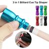 Colorful Cue Tip Shaper 3 In 1 Shaper Aerator Tapper Colorful Tip Trim Tool  Billiard Accessories