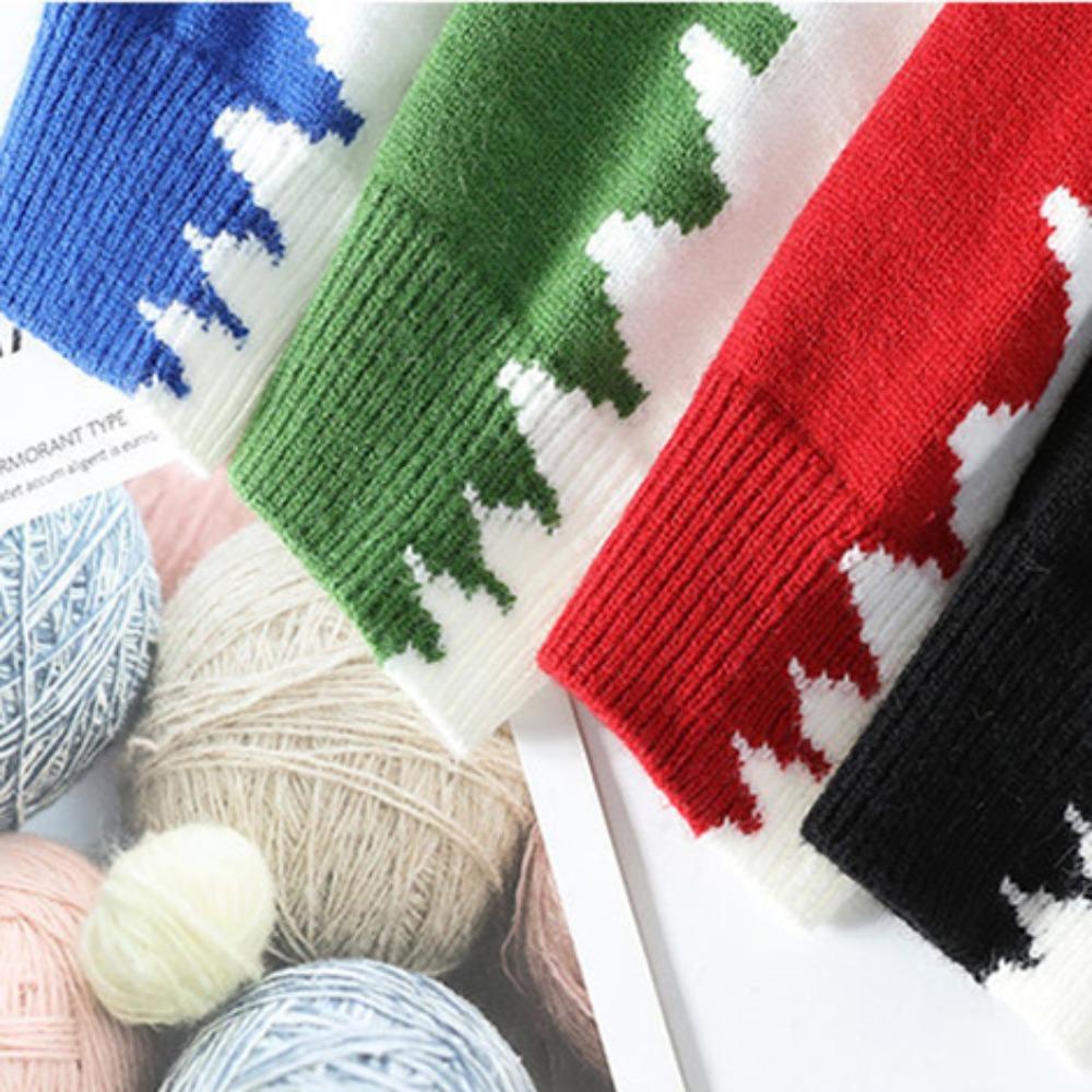 Men's Winter Knitted Sweater Anti-Ball Anti-Wrinkle Loose Warm Casual Fashion Round Neck Long Sleeve Top Warm Outdoor Comfortable Sweater