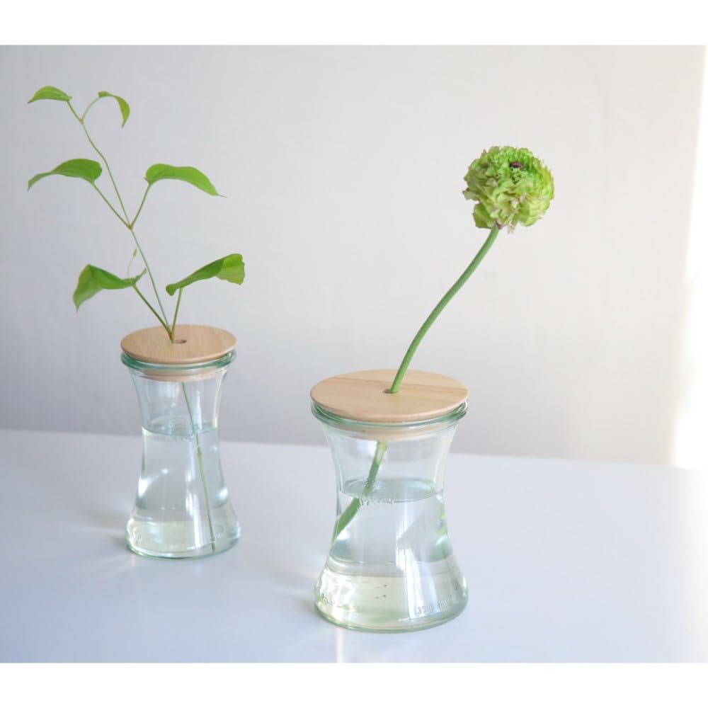 Weck Gift Box Drink Bottle, Delicatessen, 330ml, with Perforated Wooden Lid, WE-S224