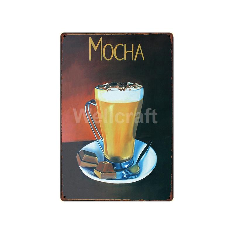 [ WellCraft ] Fast Food Hot Dog Ice Cream Pizza Coffee Metal Sign Wall Plate Pub Bar Vintage Painting Personality Decor LT-1723