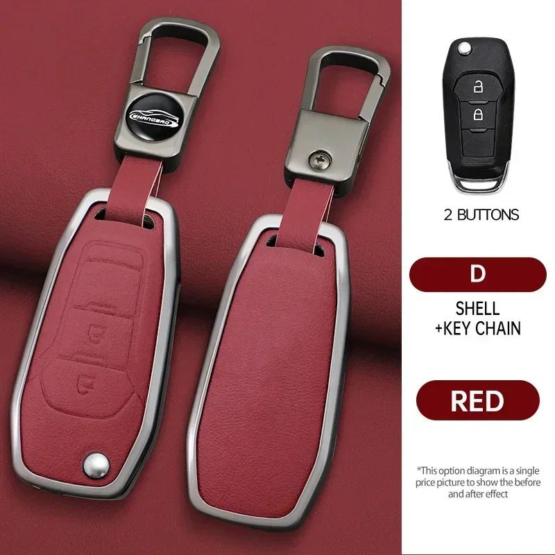 Zinc Alloy Remote Car Key Shell Case For Ford F150 F250 F350 Explorer Ranger KA Fiesta Mondeo Focus Kuga Escort Fob 2/3 Buttons