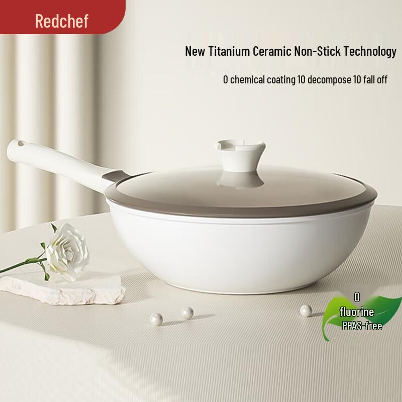

Red Chef 32cm Titanium Ceramic Non-stick Wok