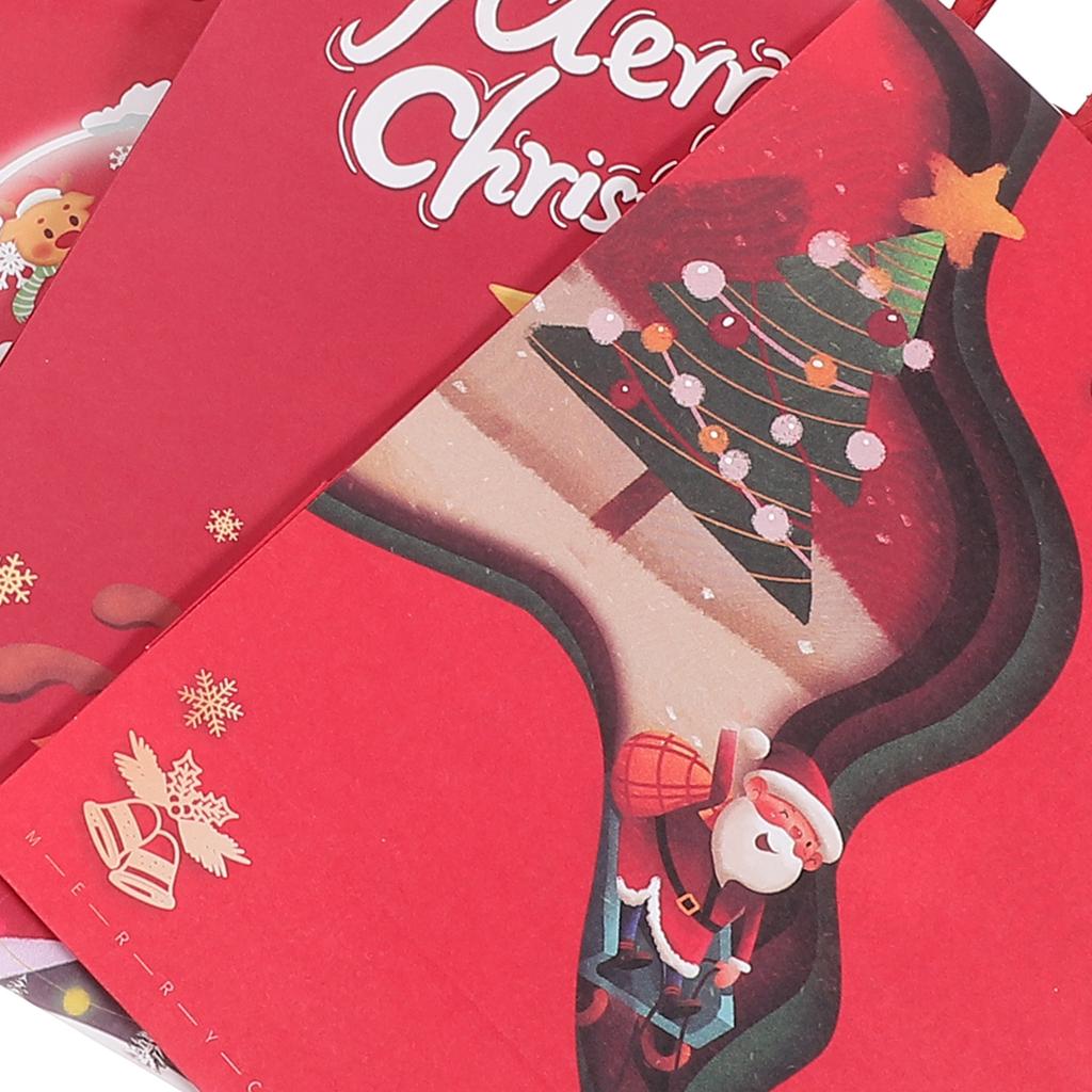 30 Pcs Christmas Gift Tote Bag Eve Candy Paper Kraft Party Bags Large Snack Bulk Storage Wrapping for Presents Decorative Extra