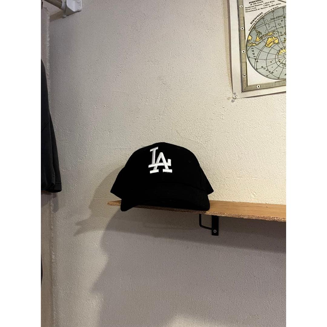 Used 90s MLB LA Dodgers Baseball Cap Black Major