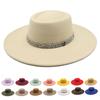 9.5Cm Brim Wool M Standard Diamond Felt Hat Concave And Convex Top Men'S And Women'S Top Hats Wide Brim Felt Hat
