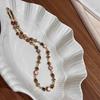 Natural Stone Freshwater Pearl Necklaces For Women Fashion Sexy Green Water Droplet Pendant Collarbone Chain Jewelry Gifts