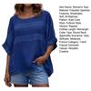 Womens O Neck Shirt Soft Breathable Tops Regular Fit Dolman Sleeve Top Casual Loose Fit Blouse Summer Spring Shirt Perfect for Work Party Date Fashion