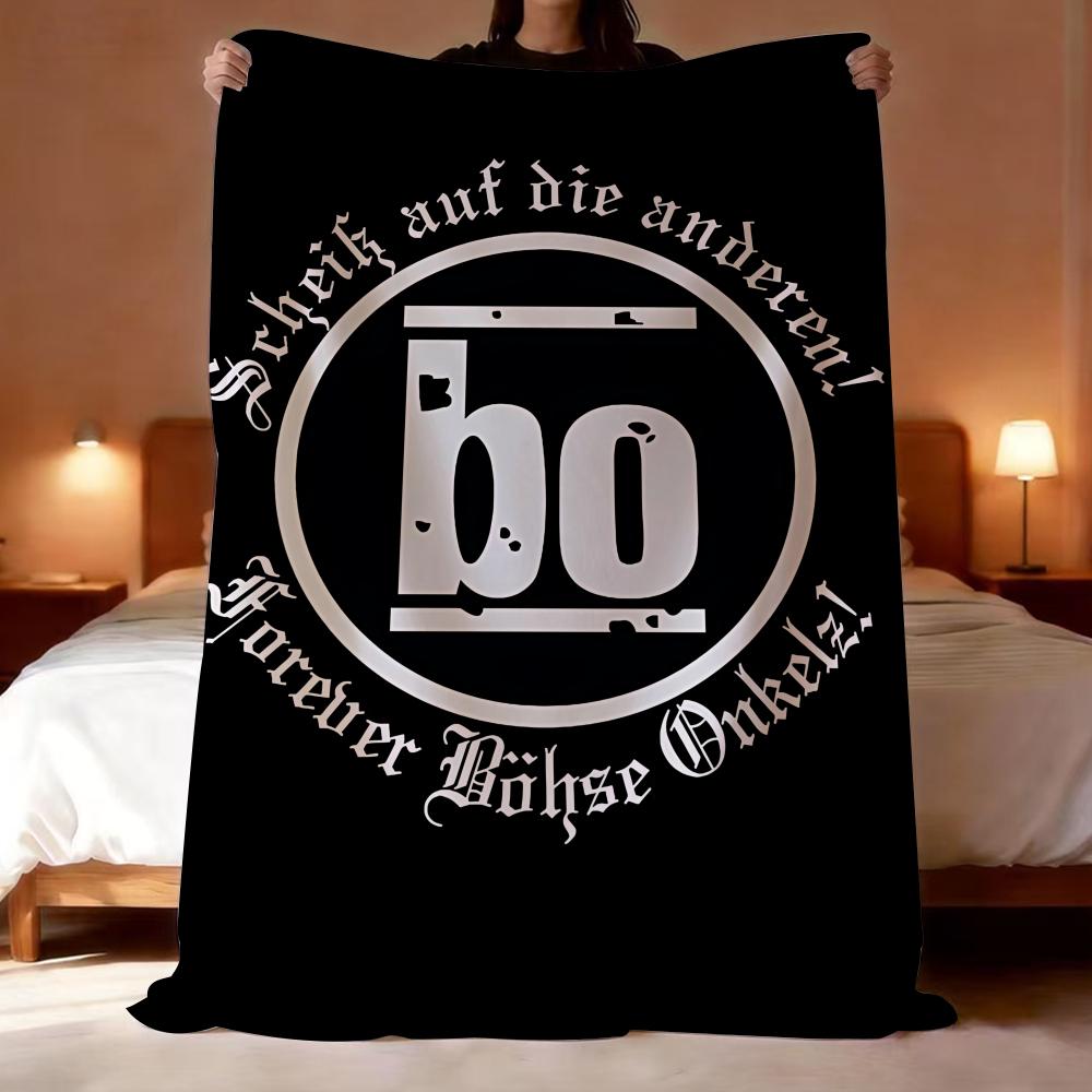 Band Bohse Onkelz Throw Lightweight 240g Flannel Blanket Soft Skin-friendly for Summer Cooling 75X95CM