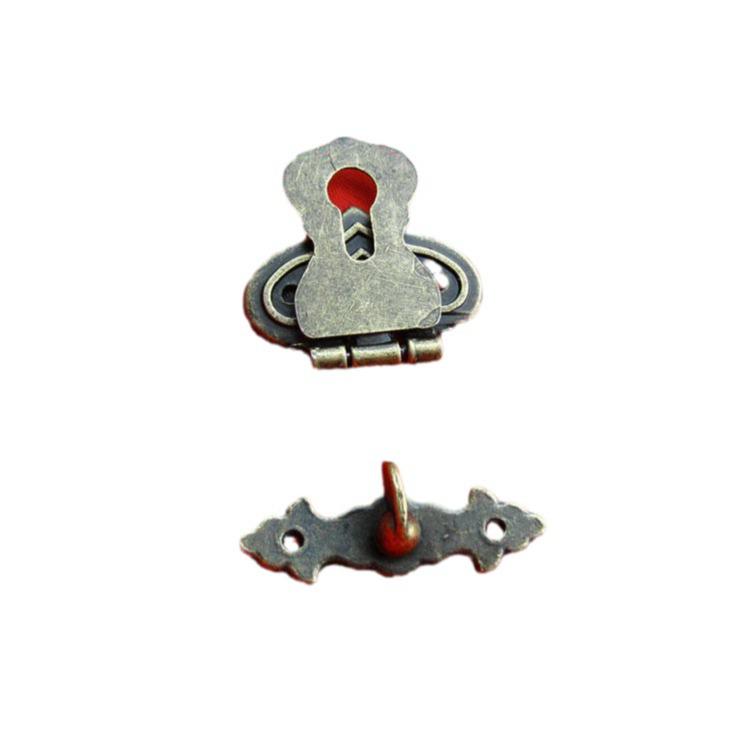 

Retro Alloy Gourd Lock Antique Hidden Box Buckle Hinge Gourd Buckle [Antique Bronze]