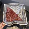 High-end Silk Scarf 100% Mulberry Silk Small Square Scarf Spring Decorative Small Neckerchief Fashionable and Versatile Necktie