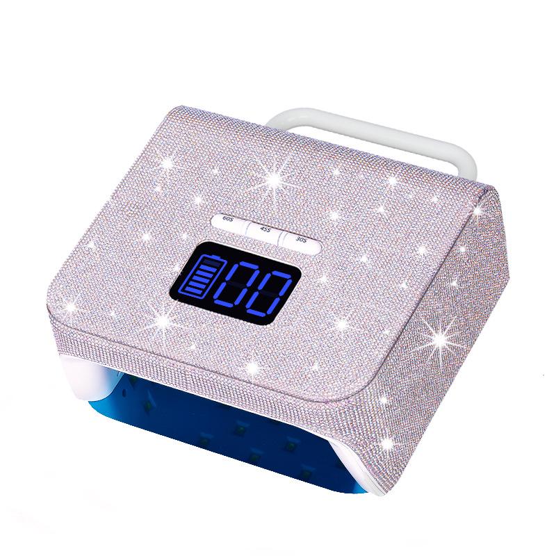 220W Smart Wireless Rechargeable Nail Lamp - Fast Drying Phototherapy Machine for Nail Salons