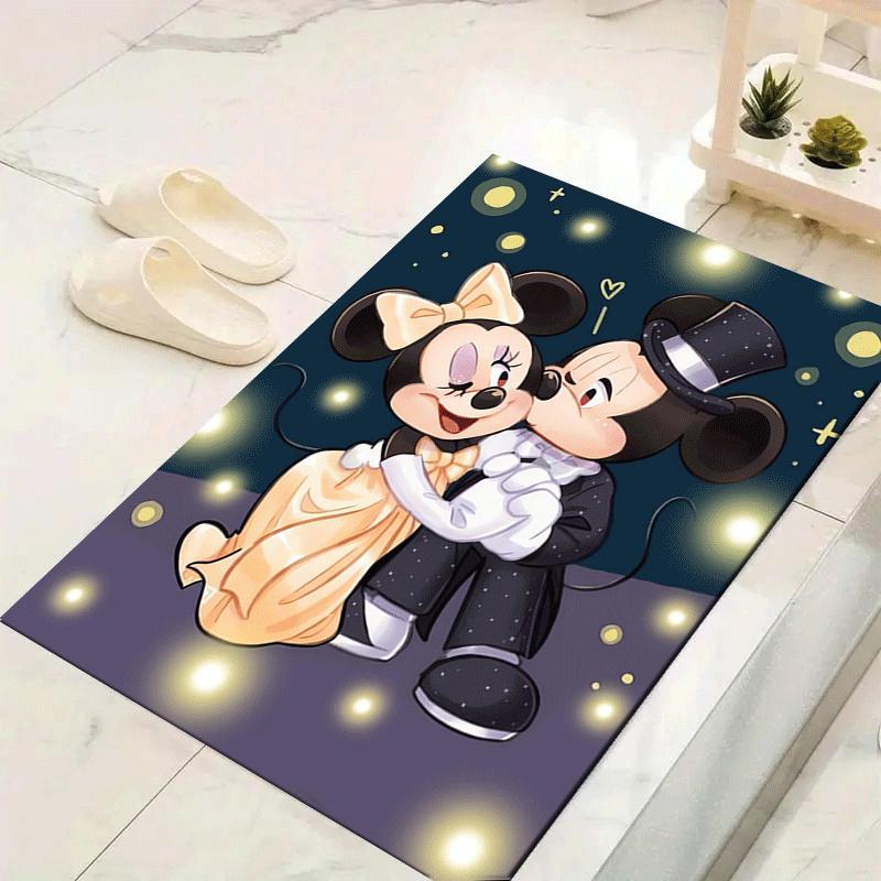 

1pc Minnie Pattern Area Rug Soft Flannel Floor Mat for Living Room,Office,Bedroom and Carpet 60cm by 90cm