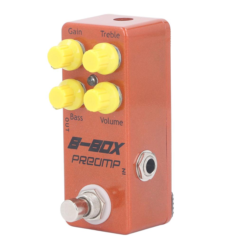 B Box Preamp Pedal Mini Single Effect with Overdrive Function Electric Guitar Replacement Parts Accessories
