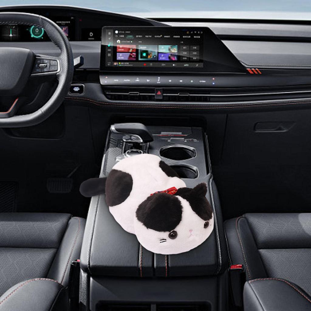 Car Plush Tissue Holder, Cartoon Cat, Cover, Interior Decoration, Tray, Box