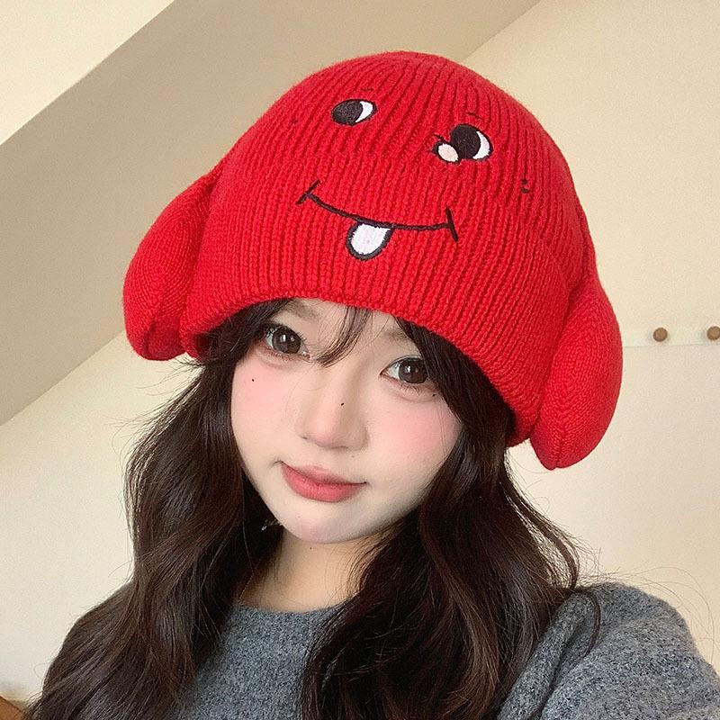 

Wool caps for men and women, small and versatile warm windproof caps in autumn and winter M（56-58cm）